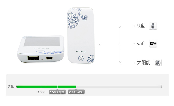 征服者移動電源2000MAH