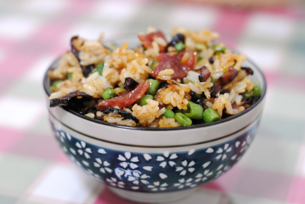 腊味菜豆炒飯