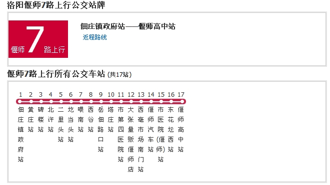 洛陽公交偃師7路