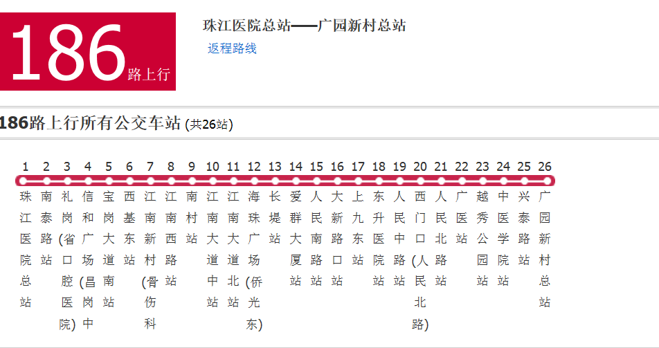 廣州公交186路