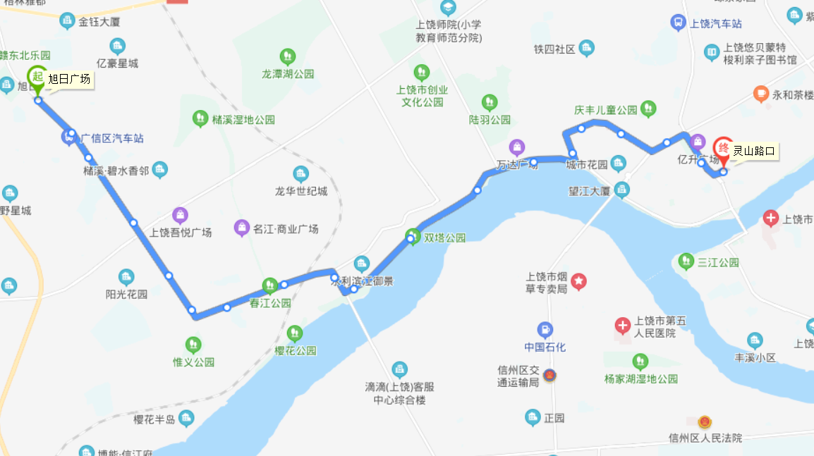 上饒公交102路