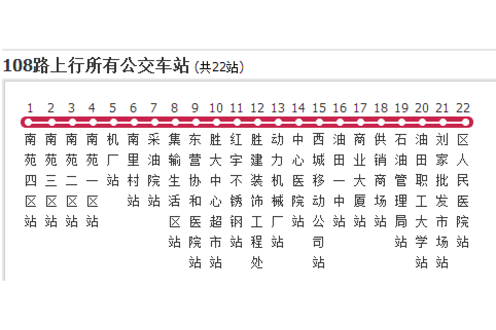 東營公交108路