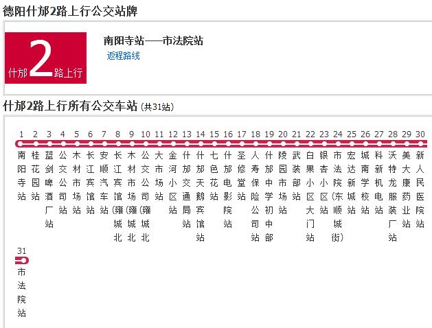 什邡公交2路