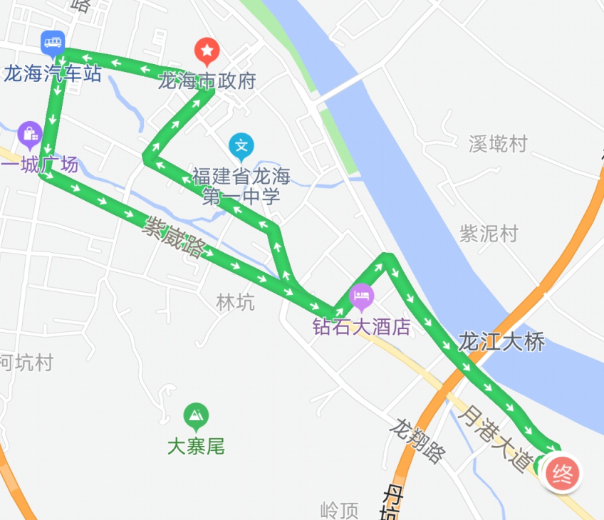 龍海公交28路路線圖