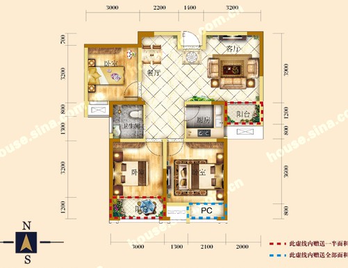 聖聯香御公館戶型圖