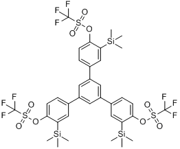 1,3,5-三[（4-三氟甲磺醯氧基）-3-（三甲基矽基）苯基]苯