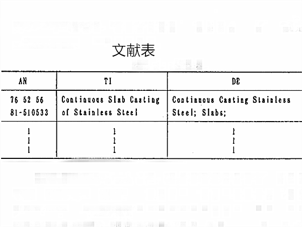 欄位檢索