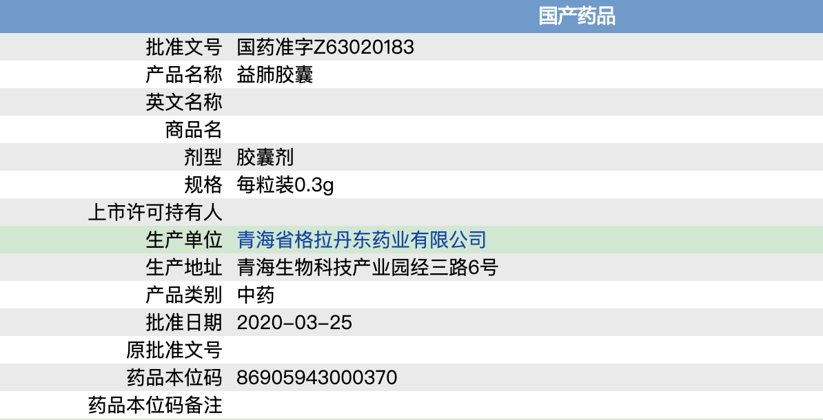 克根止益肺膠囊