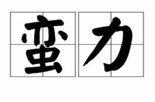 蠻力(漢語詞語)