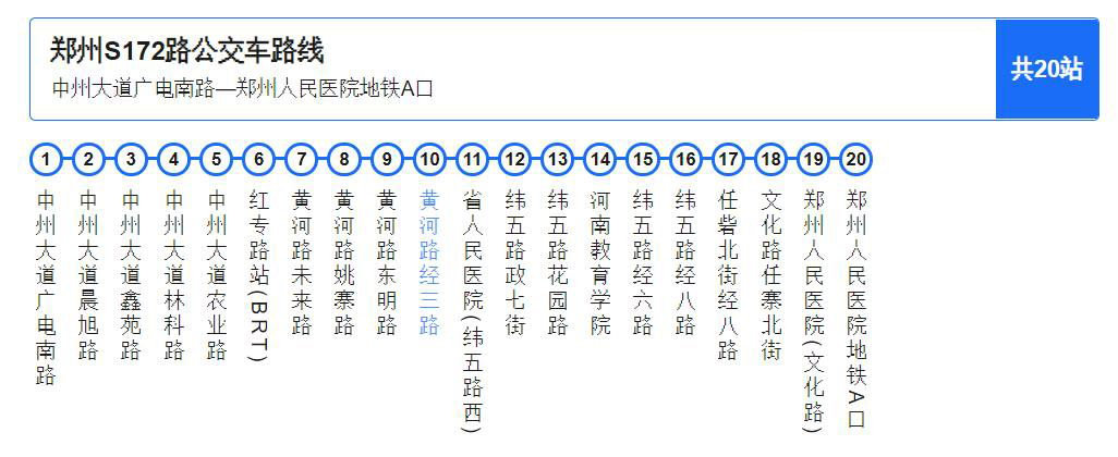 鄭州公交S172路