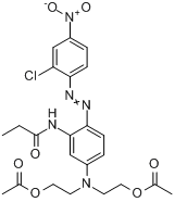 N-[5-[二（2-乙醯氧基）乙基]氨基]-2-[（2-氯-4-硝基苯基）偶氮]苯基丙醯胺