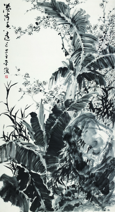 溢清香遠 蔣鵬 96x178cm