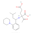 (S)-3-甲基-1-[2-（1-哌啶基）苯基]丁胺。N-乙醯-L-谷氨酸鹽