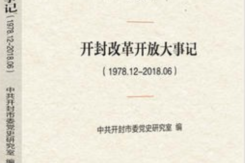 開封改革開放大事記：1978.12—2018.06