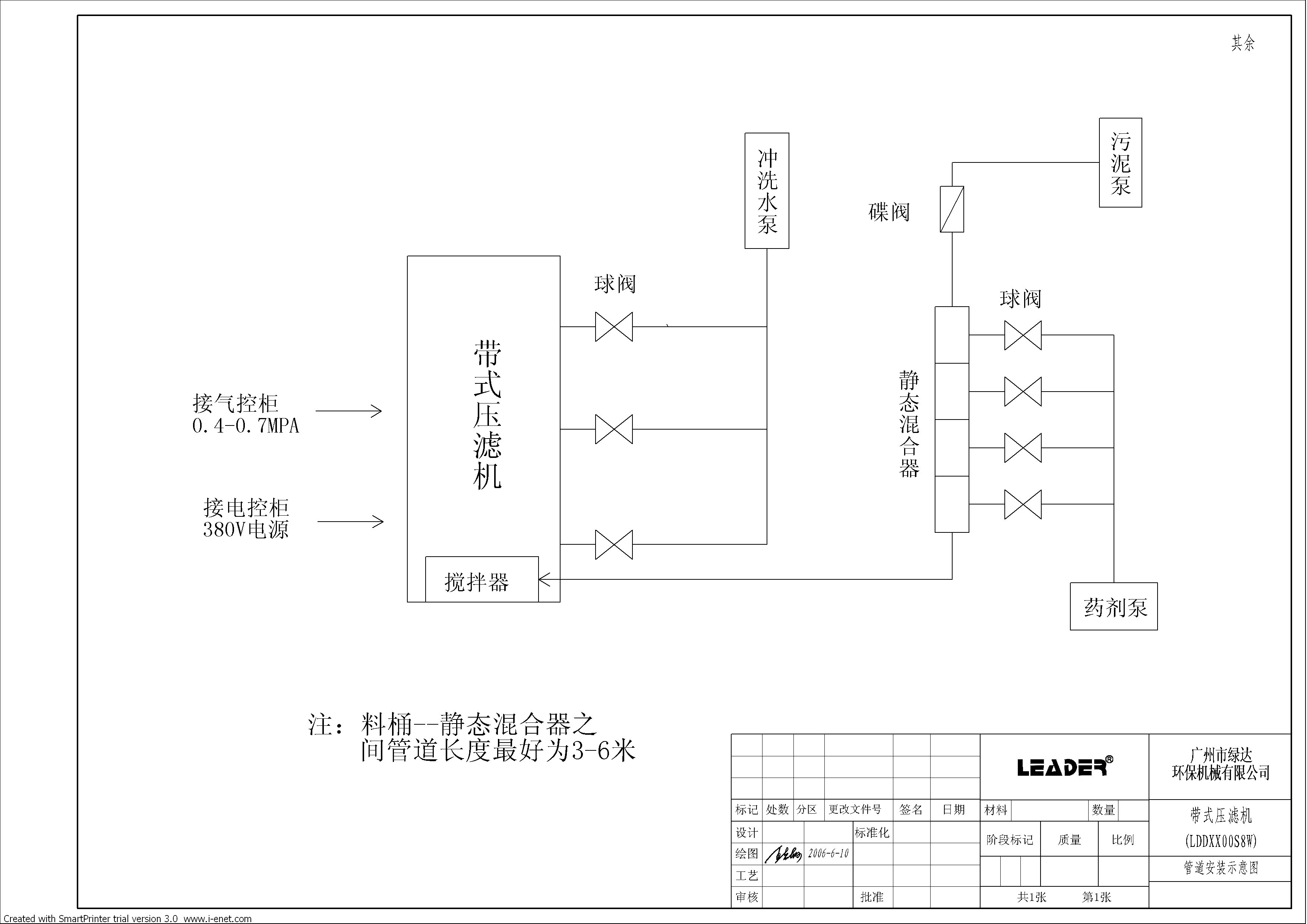 尾礦污泥壓濾機管道圖