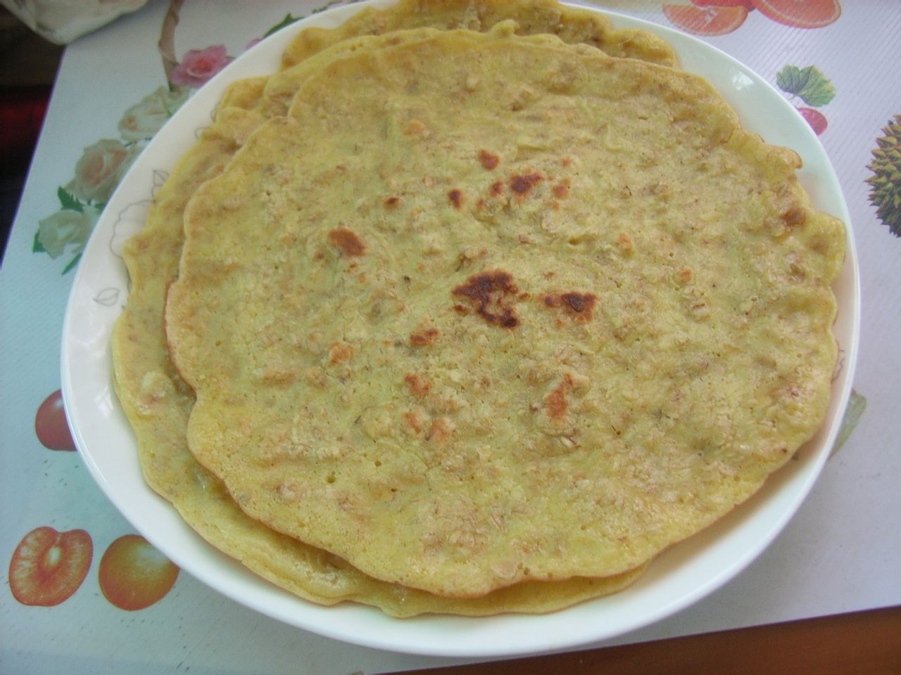 燕麥蛋餅卷土豆絲