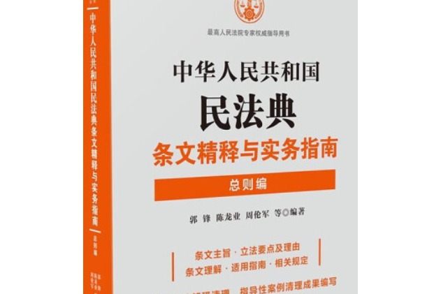 中華人民共和國民法典條文精釋與實務指南，總則編