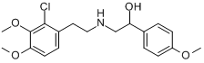 N-[2-羥基-2-（4-甲氧基苯基）乙基]-2-（2-氯-3,4-二甲氧基苯基）乙胺