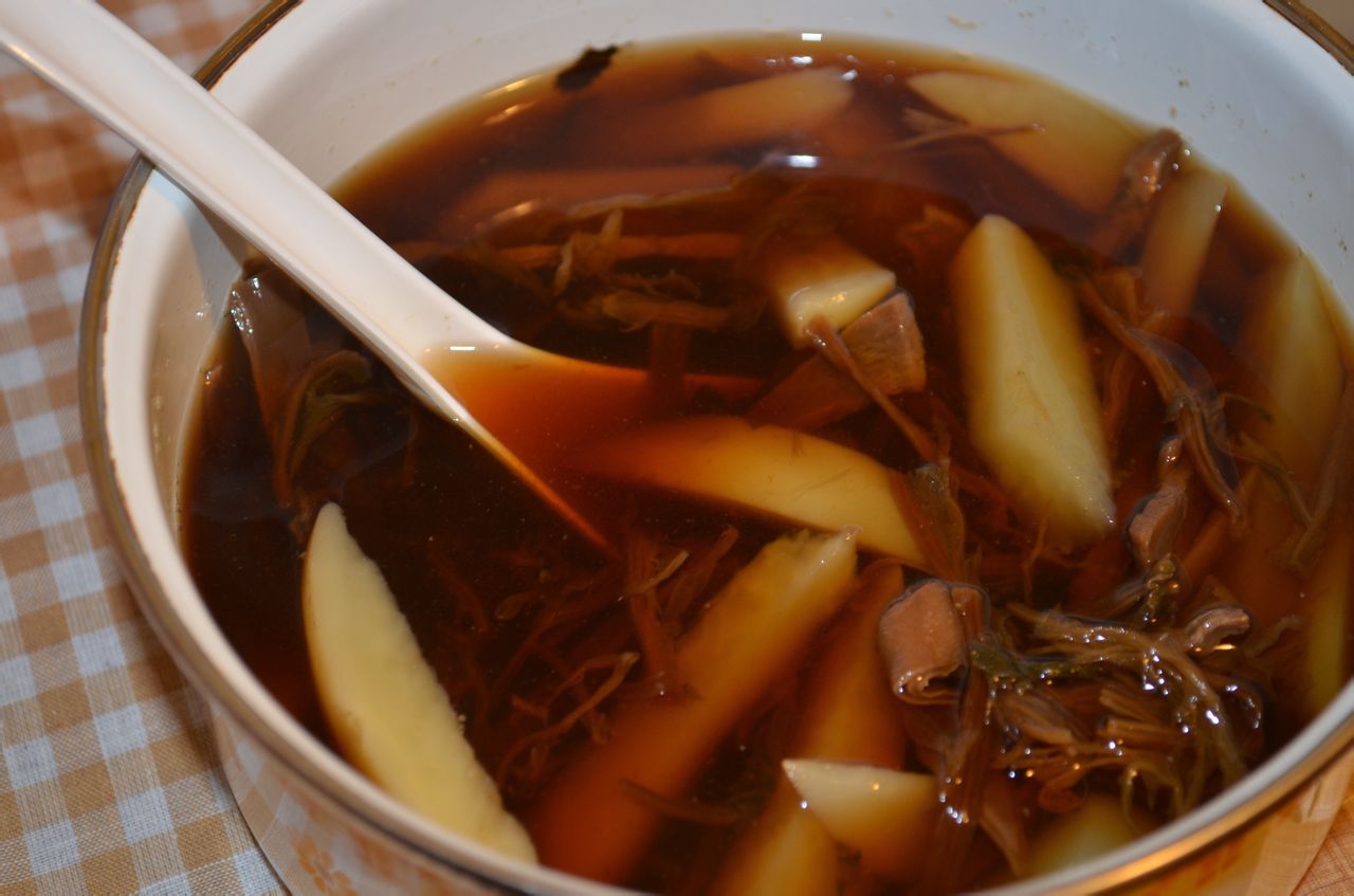 土豆乾菜湯