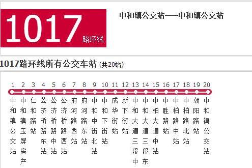 成都公交1017路環線