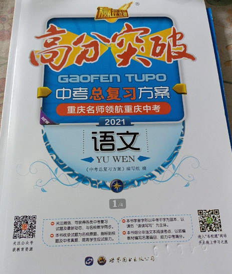 中考總複習方案(2008年廣東世界圖書出版公司出版的圖書)