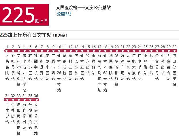 大慶公交225路