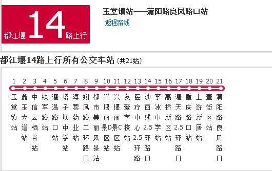 都江堰公交14路