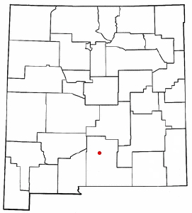基地在新墨西哥州中的位置