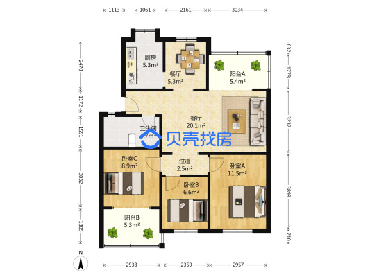 站北東橫街83號戶型圖