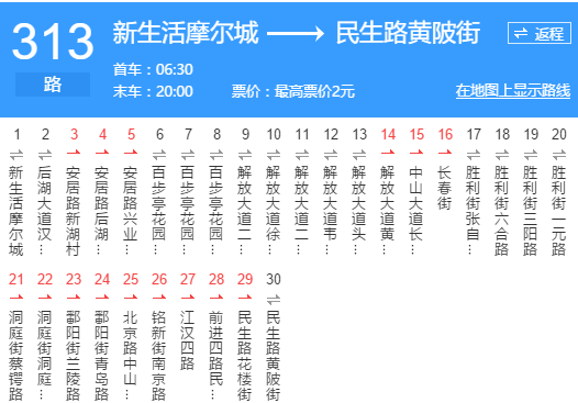 武漢公交313路