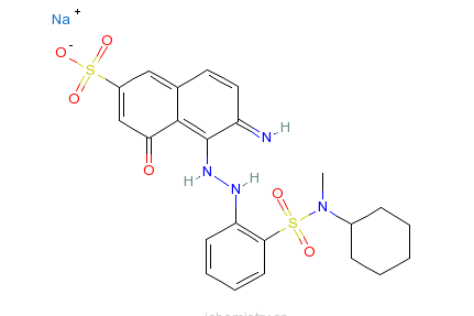 6-氨基-5-[[2-[（環己基甲氨基）磺醯基]苯基]偶氮]-4-羥基-2-萘磺酸鈉