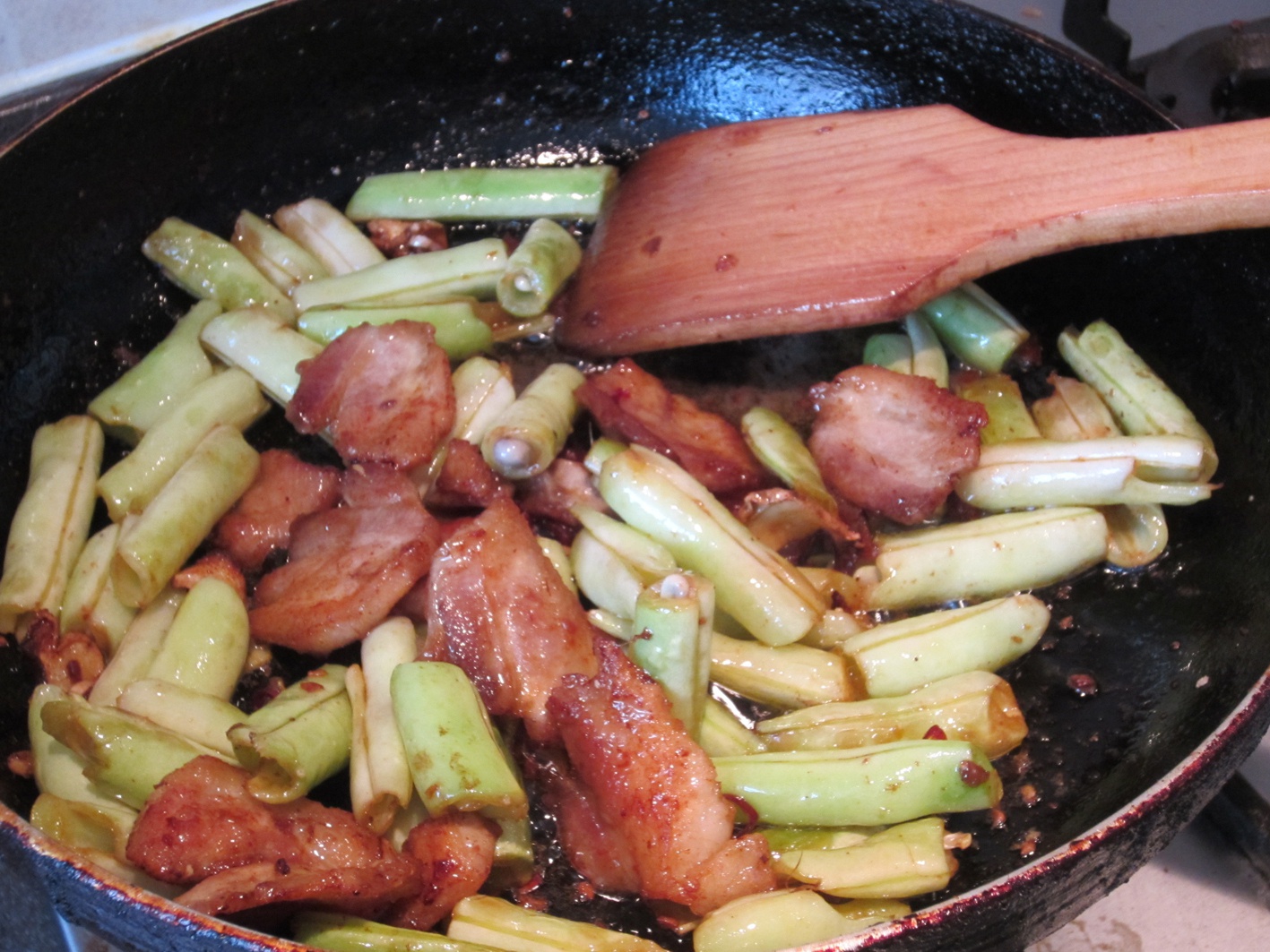 回鍋肉煸豆角