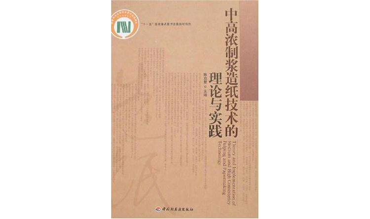 中高濃製漿造紙技術的理論與實踐