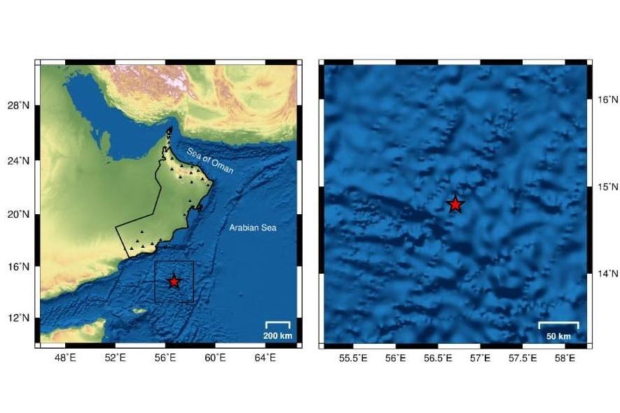 10·13阿曼南部海域地震