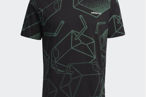 ADIDAS NEO M SW AOP TEE 新款夏季運動短袖T恤