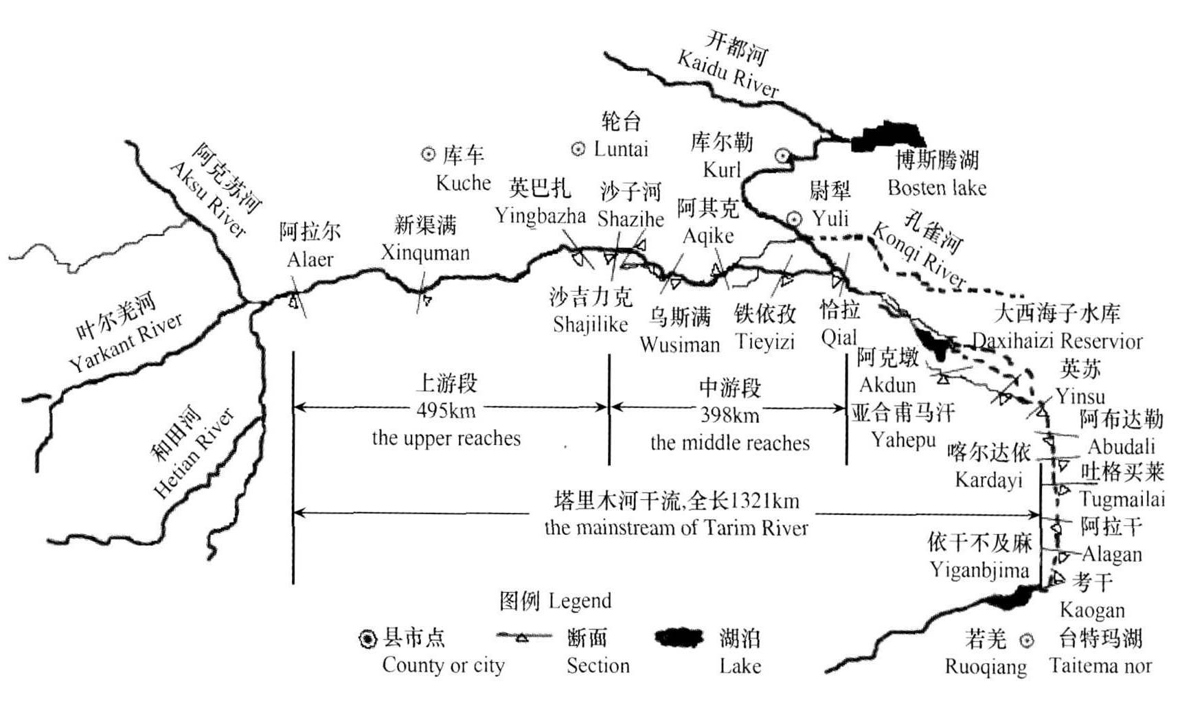 塔河水系圖