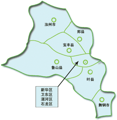 平頂山市地形圖