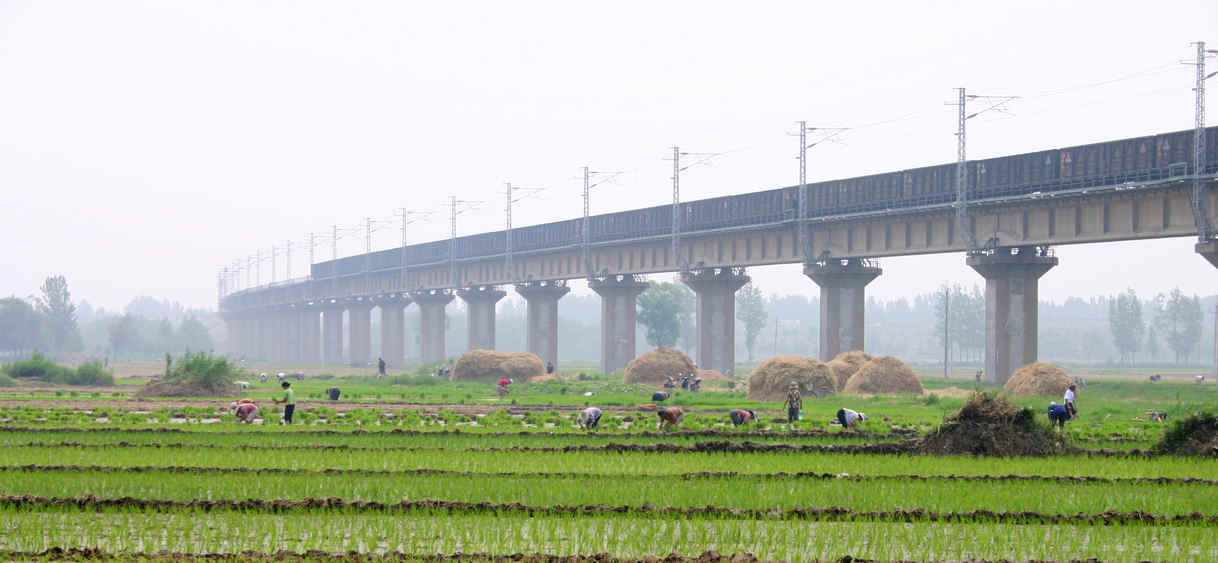 長東黃河橋大堤西引橋