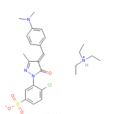 4-氯-3-[4-[4-（二甲氨基）苯亞甲基]-3-甲基-5-氧代-2-吡唑啉-1-基]苯磺酸三乙胺鹽