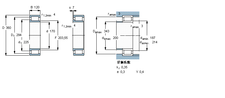 SKF NJG2334VH軸承