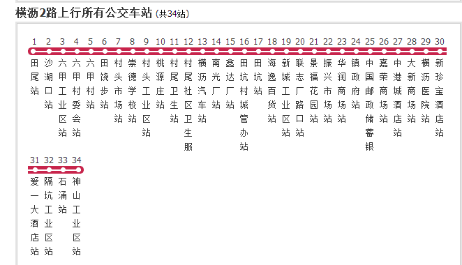 橫瀝公交2路