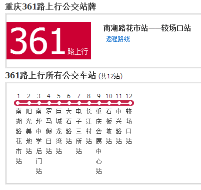 重慶公交361路