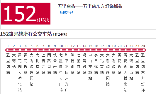 重慶公交152路環線