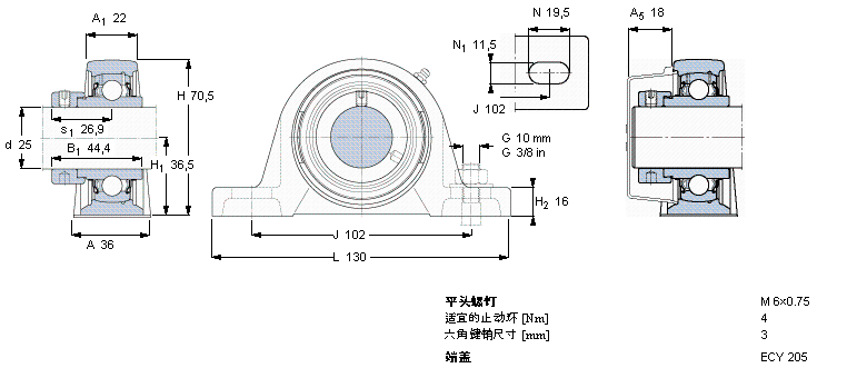 SKF SY25WF軸承