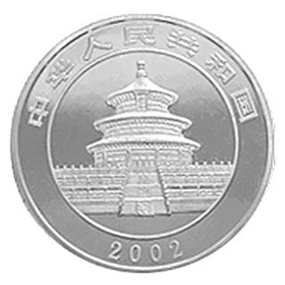 2002版熊貓金銀紀念幣