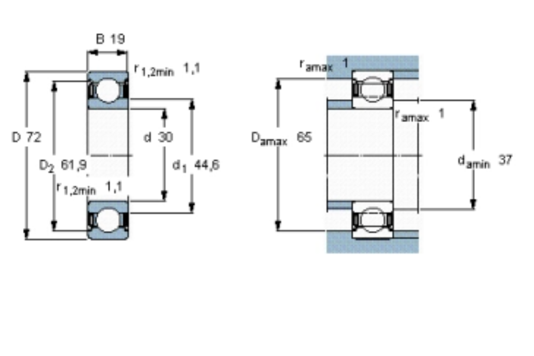 SKF 6306-2Z/VA208軸承