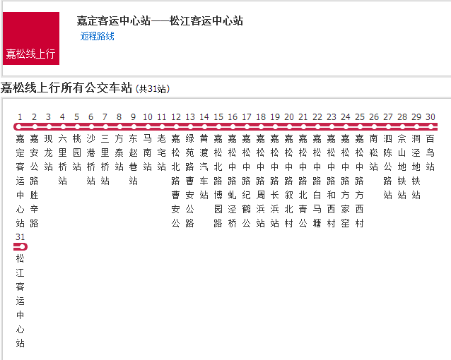 上海公交嘉松線