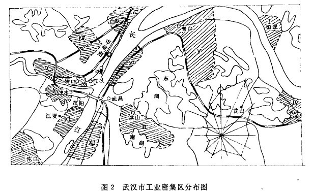 武漢市工業密集區分布圖