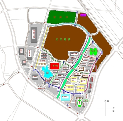 中國藥科大學江寧校區平面圖