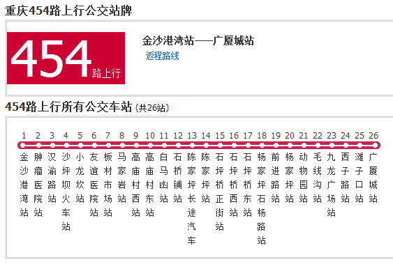 重慶公交454路